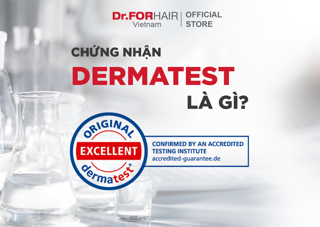 Chứng nhận Dermatest của Dầu gội Folligen Original