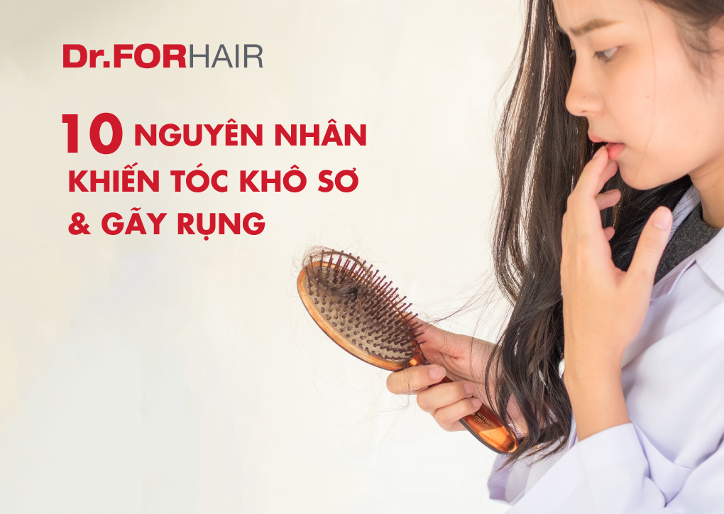 Tóc khô xơ gãy rụng là do nguyên nhân gì?
