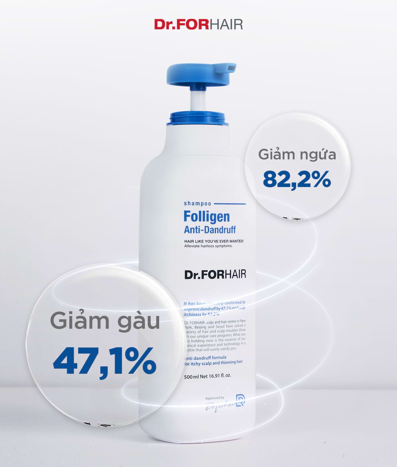 Dầu gội Folligen Anti - Dandruff giảm gàu giảm ngứa hiệu quả