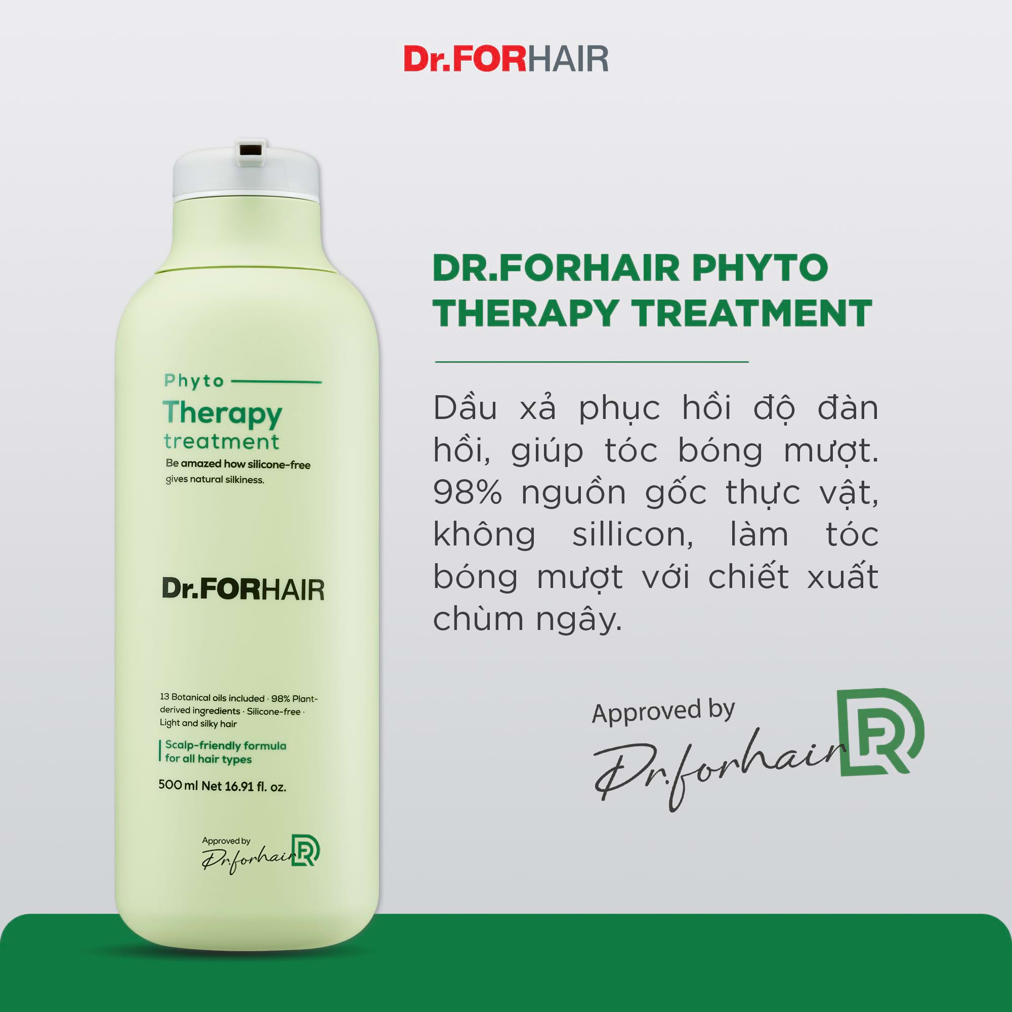 Dầu xả Phyto Therapy Treatment khác gì với Folligen Silk và Folligen Scalp Pack