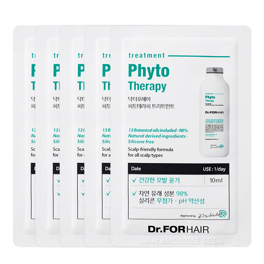 Combo 10 gói dùng thử dầu xả CHO DA NHẠY CẢM, an toàn và dịu nhẹ Dr.FORHAIR Hàn Quốc Phyto Therapy Treament 10ml