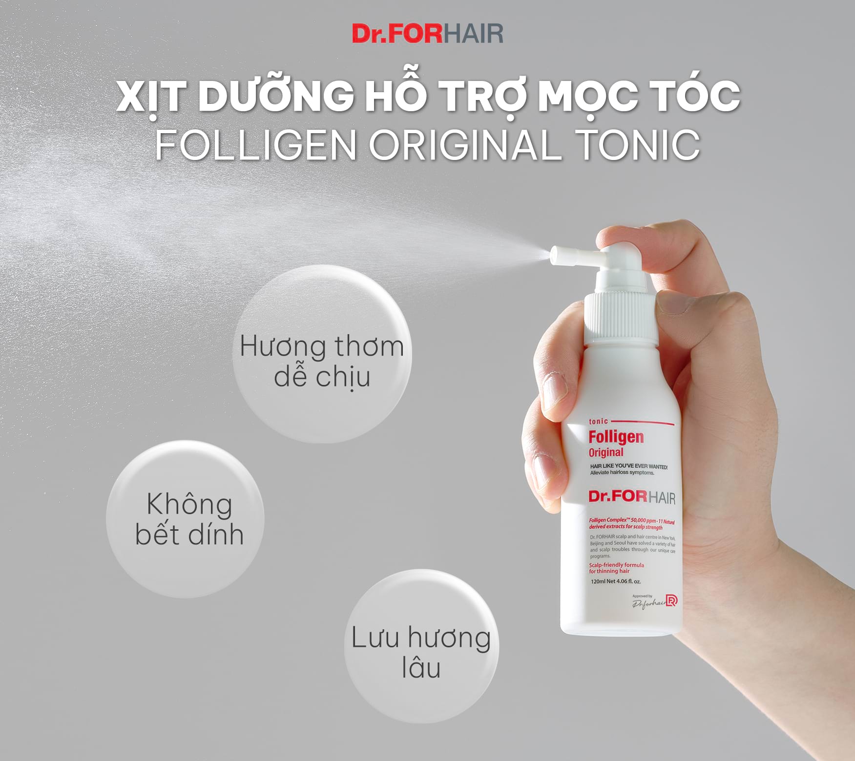 Xịt dưỡng Folligen Tonic khác gì với Phyto Fresh Tonic?