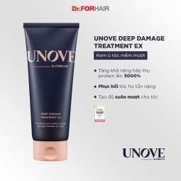 Kem xả hỗ trợ tóc hư tổn nặng UNOVE DEEP DAMAGE TREATMENT EX 40ml - 207ml