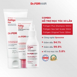 Bộ gội xả dưỡng mini hỗ trợ mọc tóc, nuôi dưỡng da đầu khỏe mạnh của Dr.FORHAIR FOLLIGEN PLUS x FOLLIGEN SCALP PACK x FOLLIGEN ORIGINAL TONIC